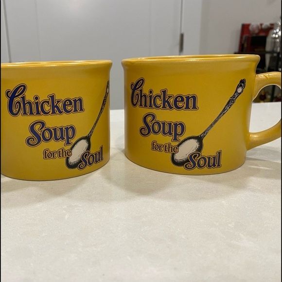 Chicken soup for the soul Collector (2) mugs/bowls in yellow 2005 collection - Picture 8 of 12